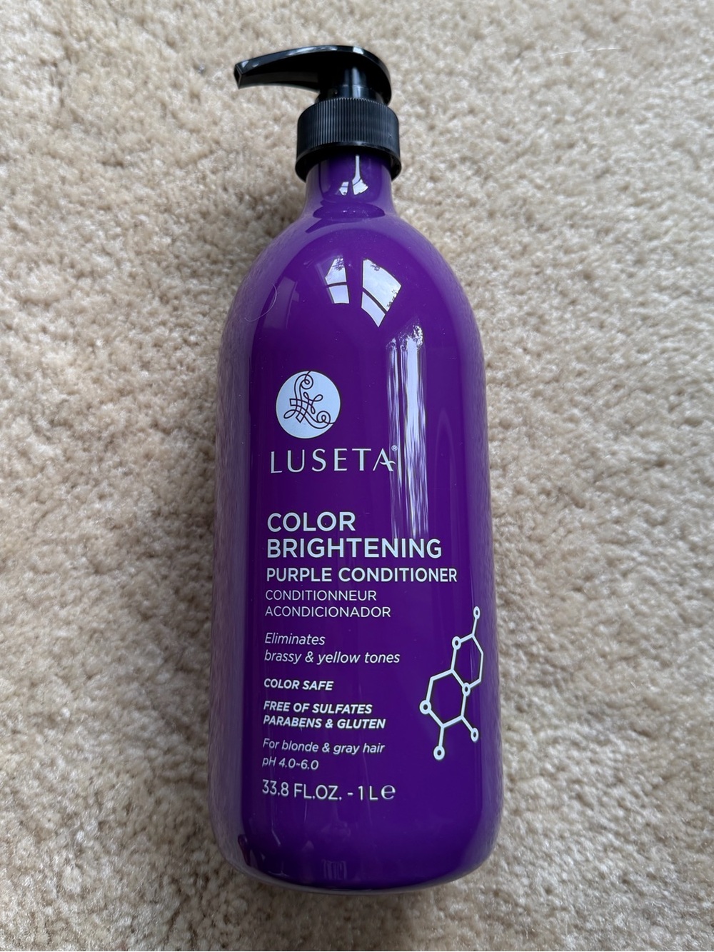 NEW Luseta Color Brightening Purple Conditioner - 33.8 oz.